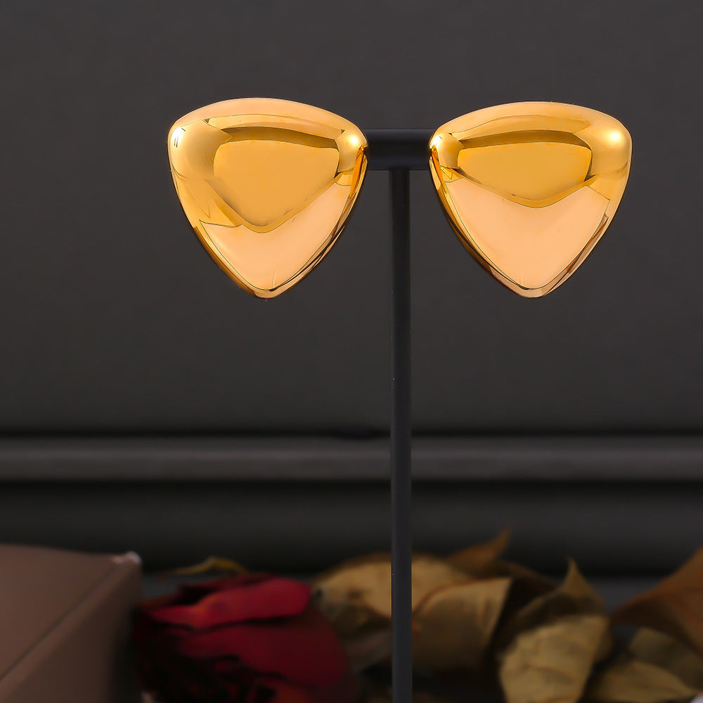 TRIANGULAR SMOOTH EARRINGS