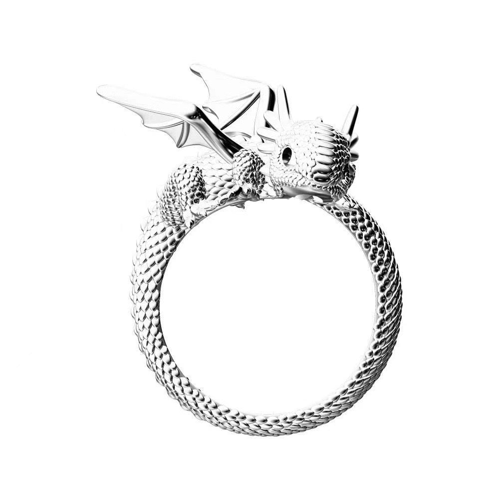 The little flying dragon is cute and versatile with a high-end personality and a super cute niche design ins ring