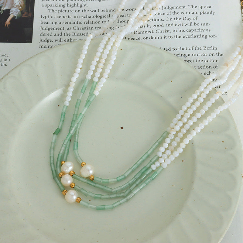 VINTAGE PEARL HANDMADE NECKLACE