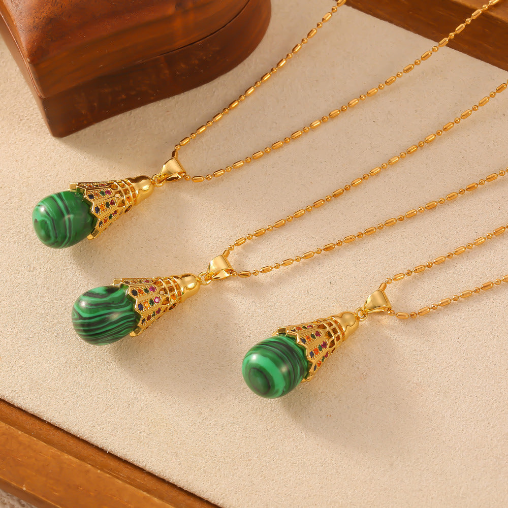 WATER DROP BADMINTON NECKLACE