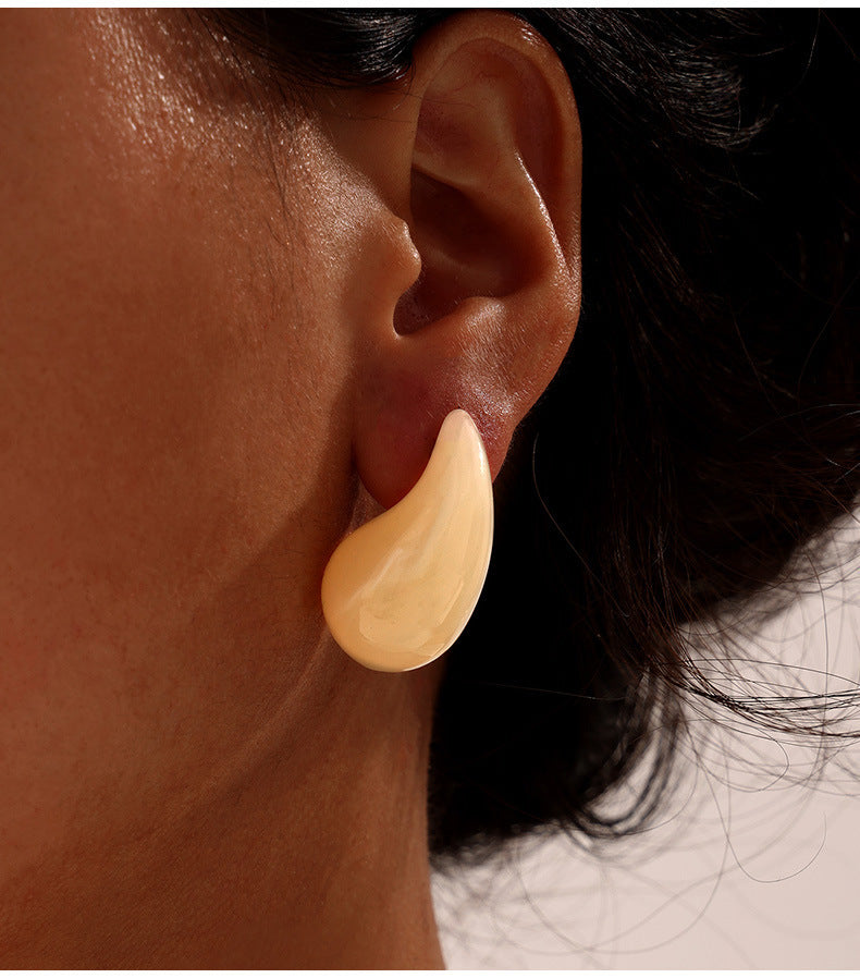 WATER DROPLET GEOMETRIC EARRINGS