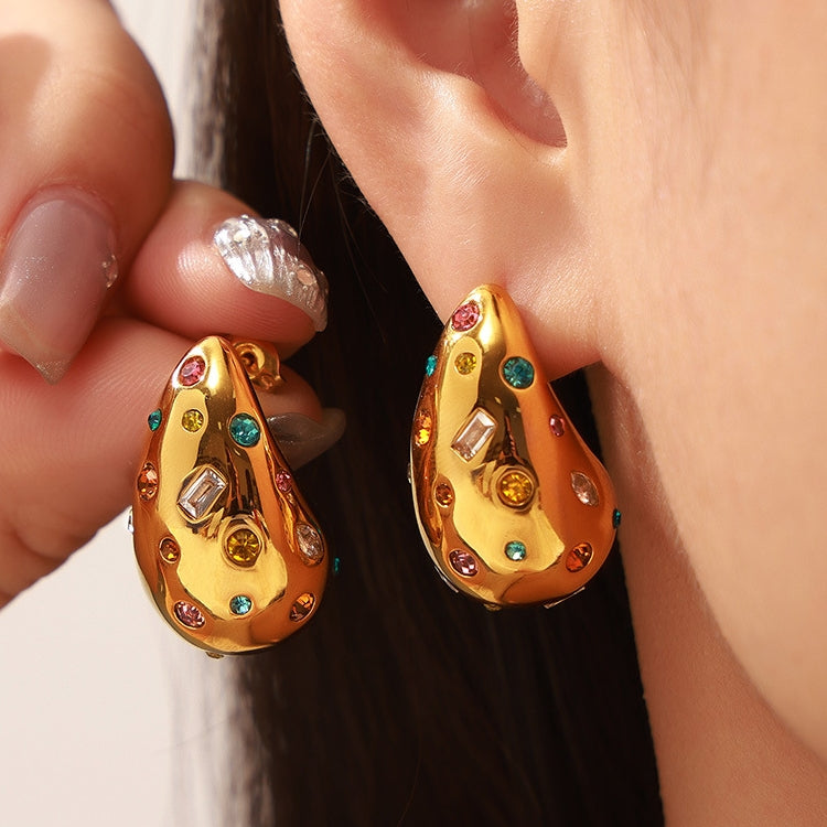 WATERDROP COLORED EARRINGS