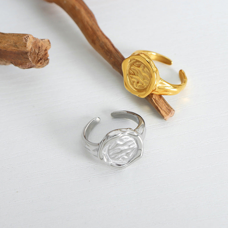 WATER RIPPLE OPEN RING