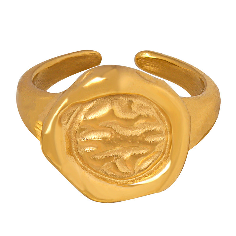 WATER RIPPLE OPEN RING