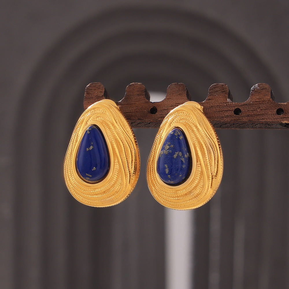 WATER DROPLET TEXTURE EARRINGS