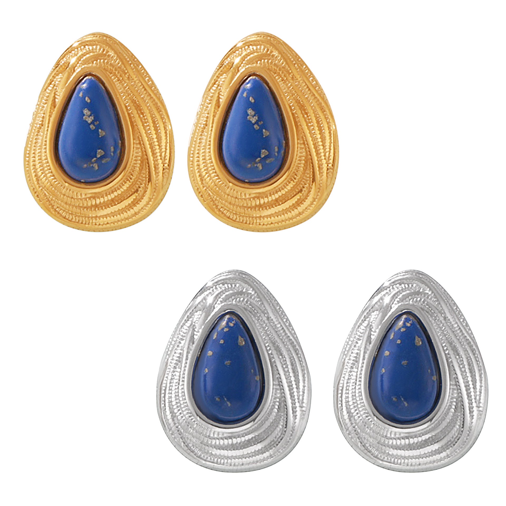 WATER DROPLET TEXTURE EARRINGS