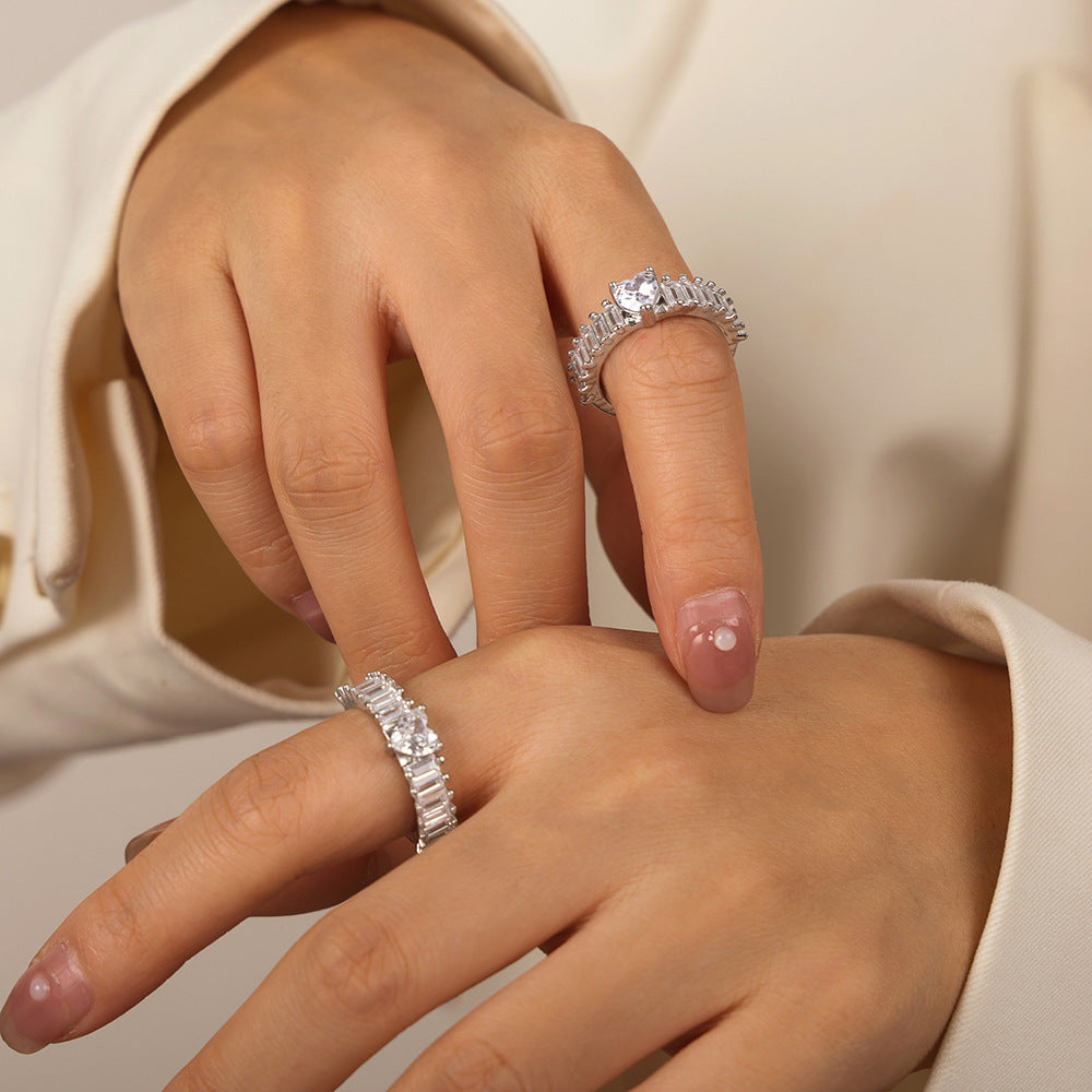 WEDDING HEART-SHAPED RING