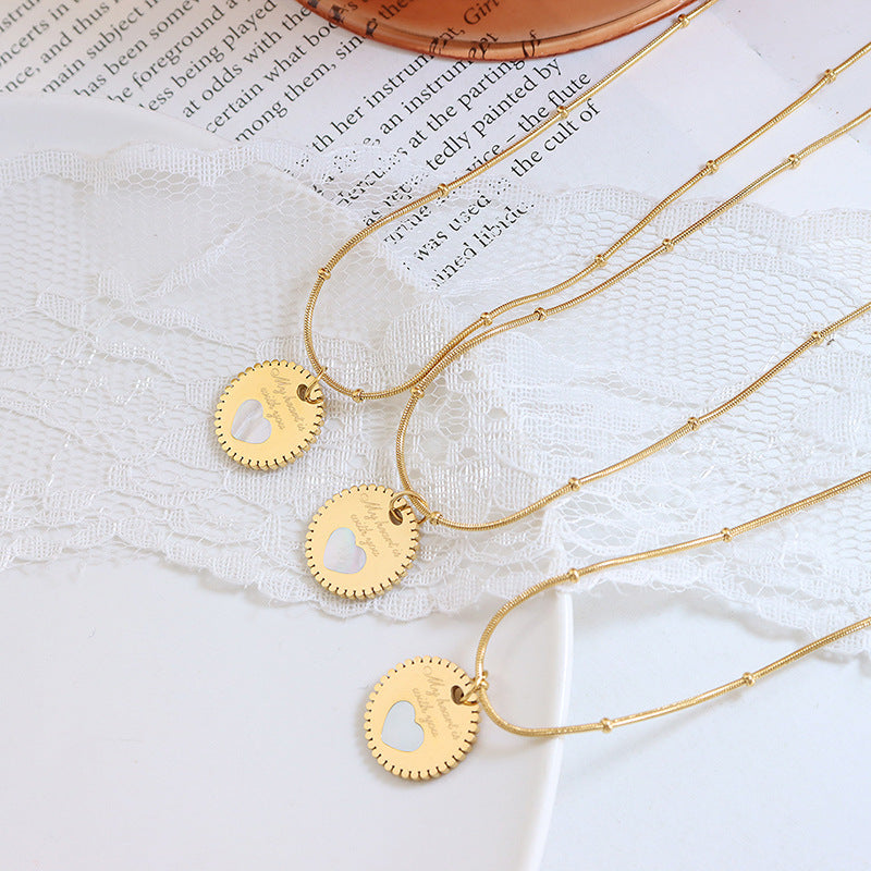 WHITE SEA SHELL ROUND NECKLACE