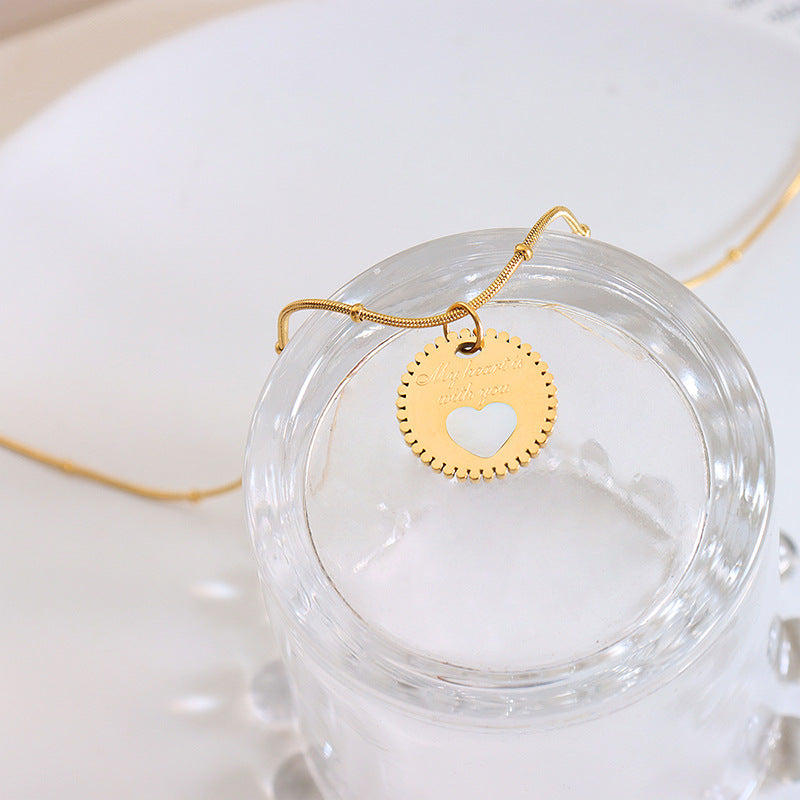 WHITE SEA SHELL ROUND NECKLACE