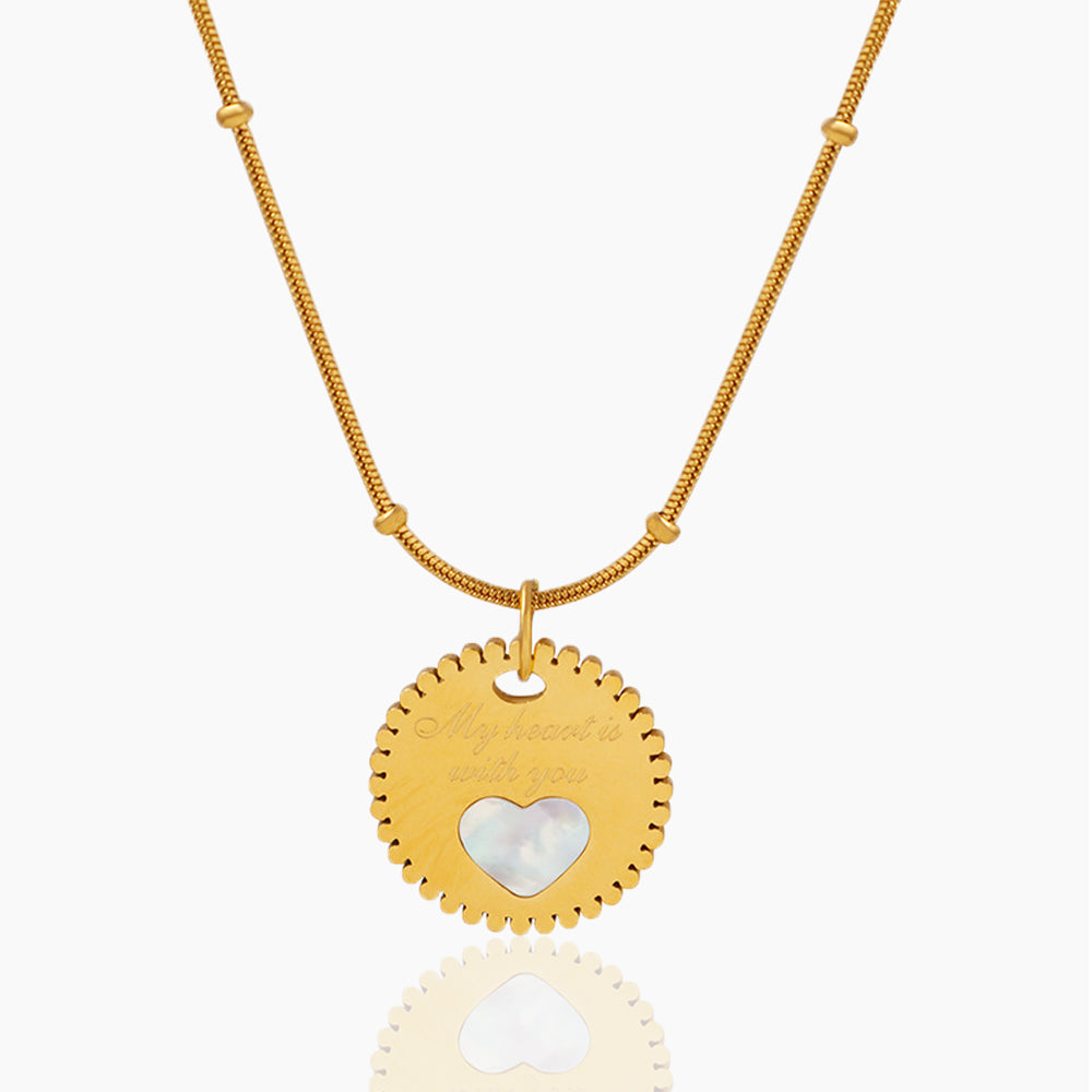 WHITE SEA SHELL ROUND NECKLACE