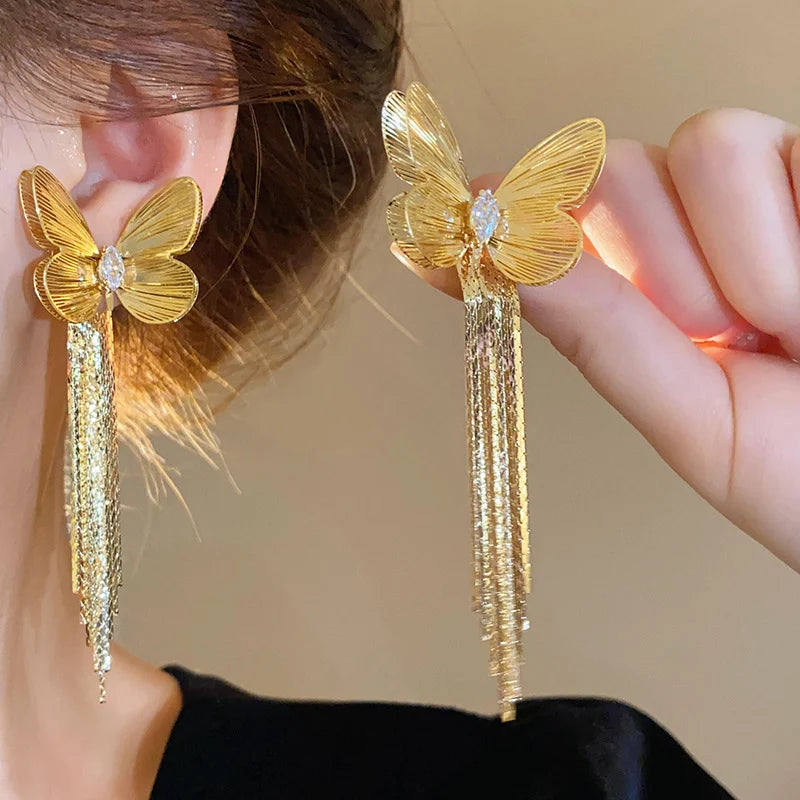 exaggerate long tassel earrings for Women A variety of styles available | Any Occasion
