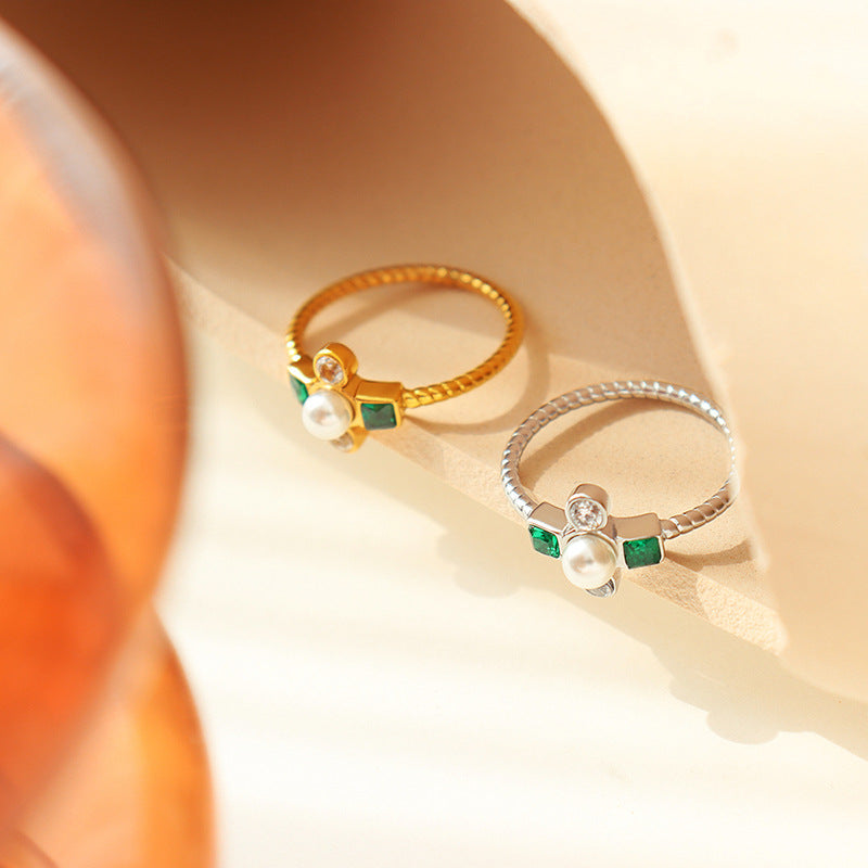 FRENCH IMITATION PEARL RING