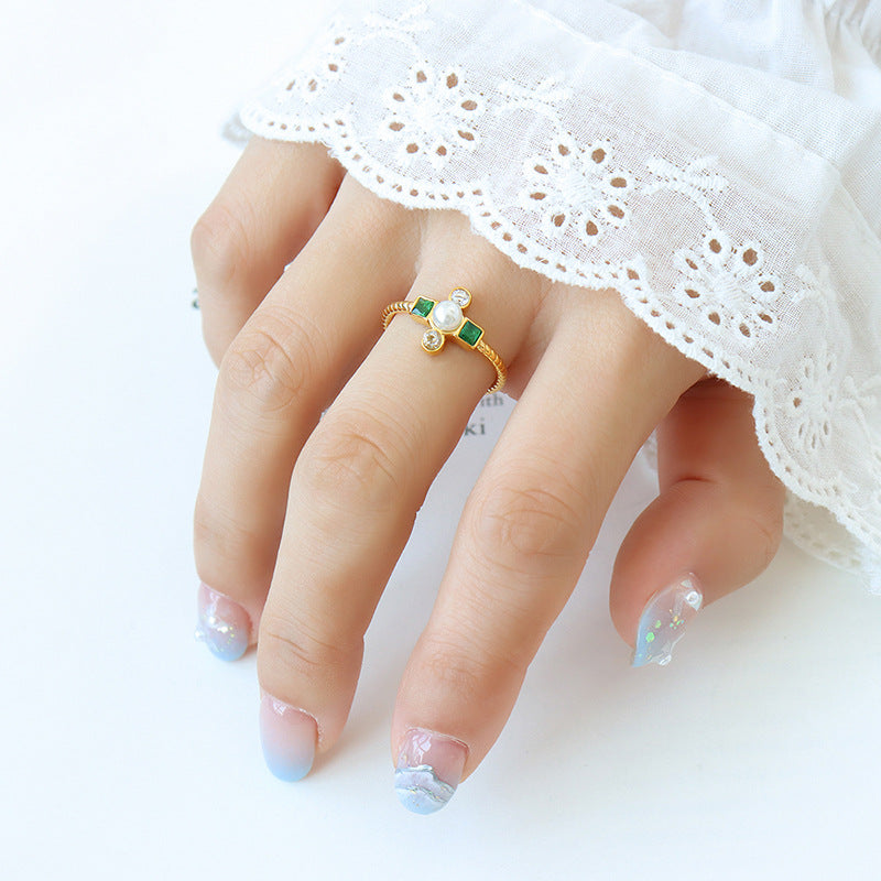 FRENCH IMITATION PEARL RING