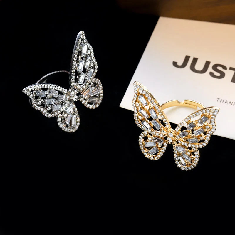 light luxury hollow butterfly Rings for Women personality | Daily Wear