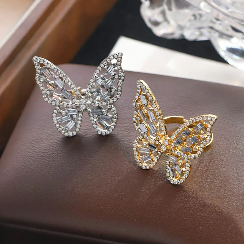 light luxury hollow butterfly Rings for Women personality | Daily Wear