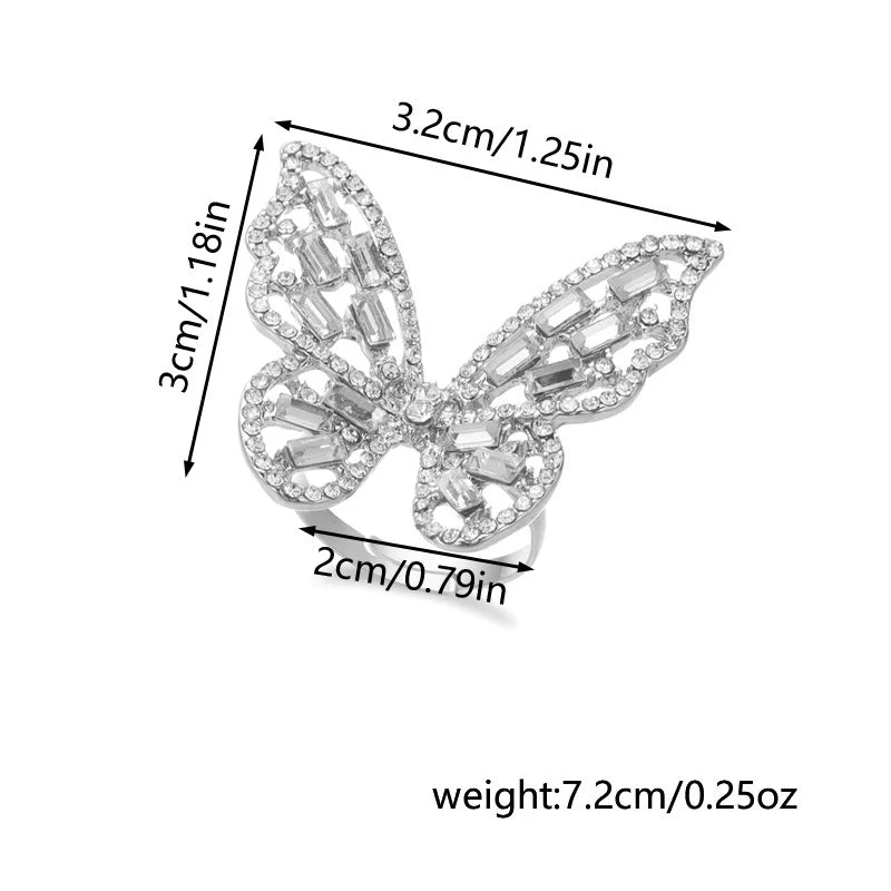 light luxury hollow butterfly Rings for Women personality | Daily Wear