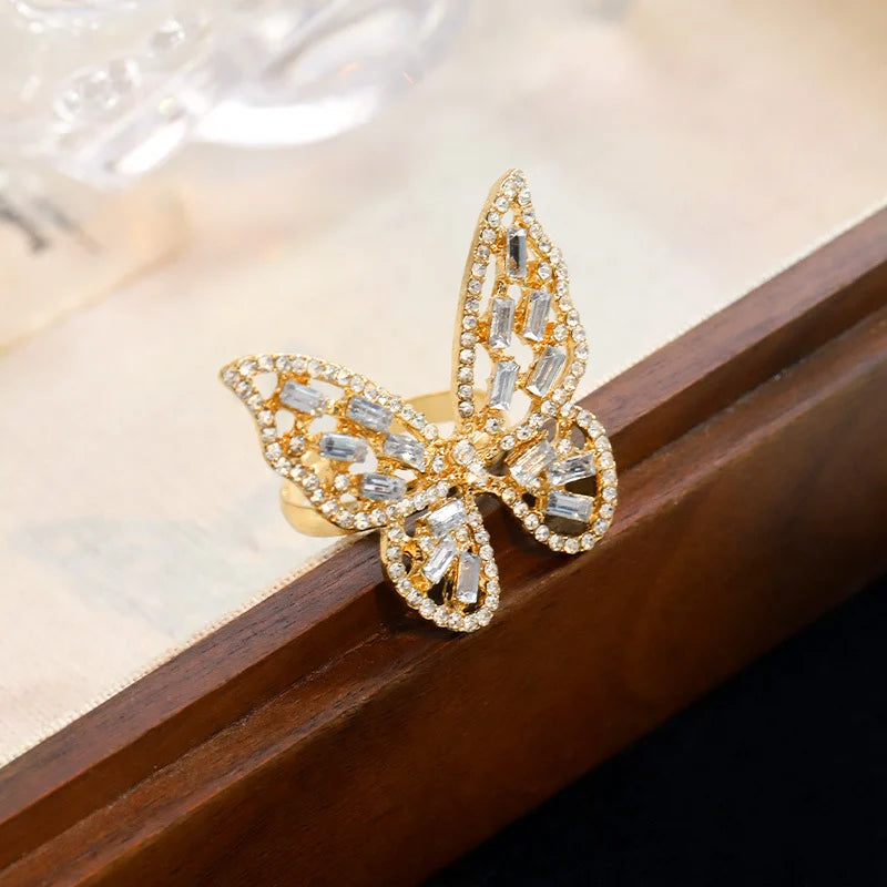 light luxury hollow butterfly Rings for Women personality | Daily Wear