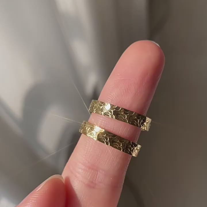 IRREGULAR DRAGON SCALE RING