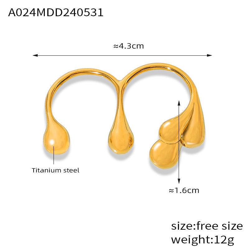 CREATIVE WATERDROP RING